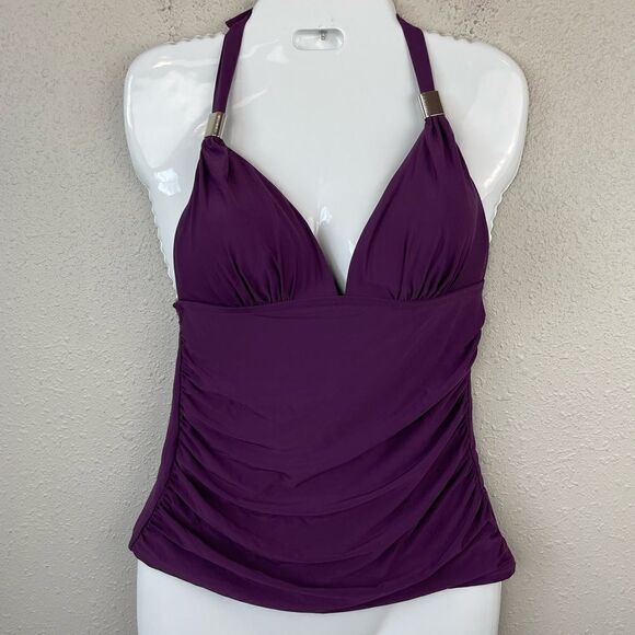 NWT Calvin Klein Plum Tankini Top Size XS or XXL - Picture 1 of 6